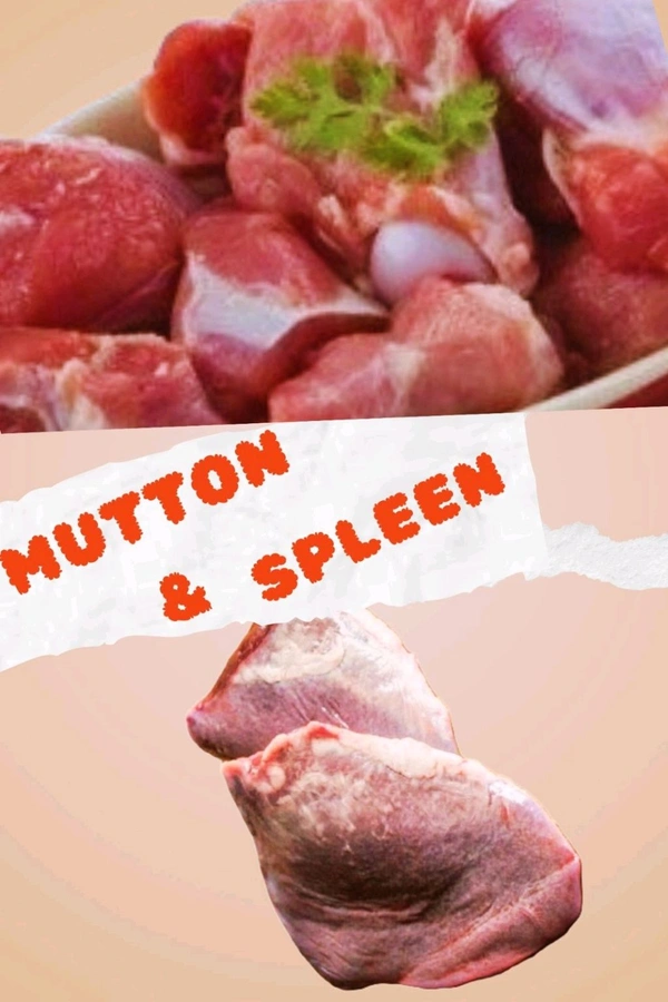 Goat Spleen / Mutton Spleen / suvaroti / சுவரொட்டி Combo - 250g Mutton(boneless) + 1 Spleen