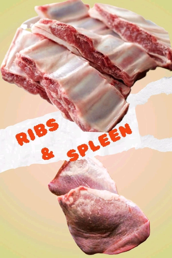 Goat Spleen / Mutton Spleen / suvaroti / சுவரொட்டி Combo - 250g Mutton Ribs + 1 Spleen