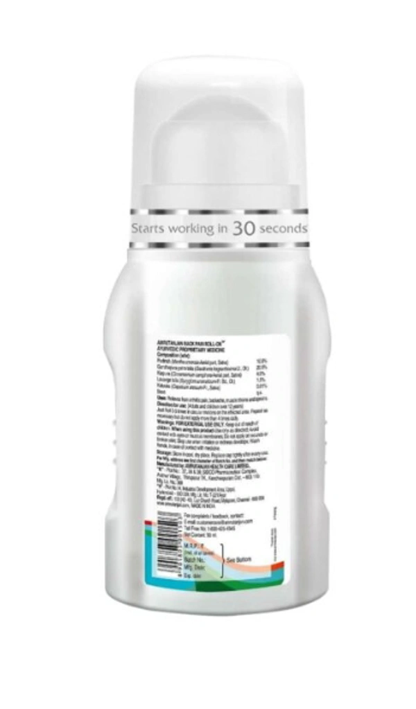 Amrutanjan Advanced Back Pain Roll-on Bottle Of 50 Ml