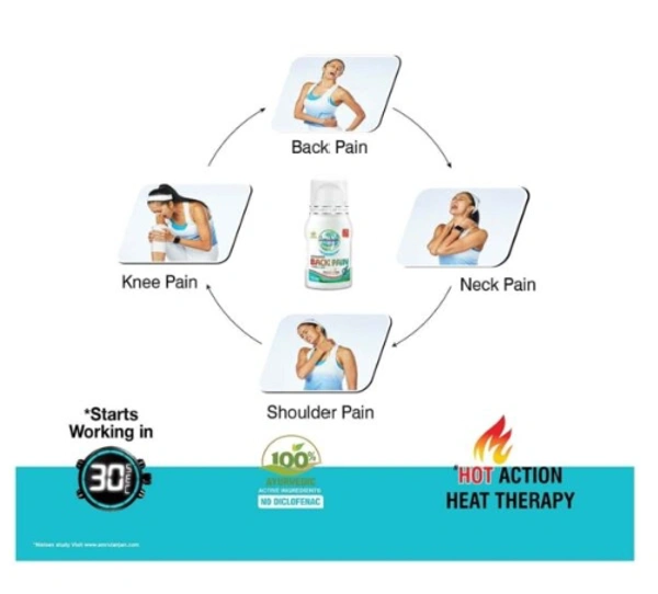 Amrutanjan Advanced Back Pain Roll-on Bottle Of 50 Ml