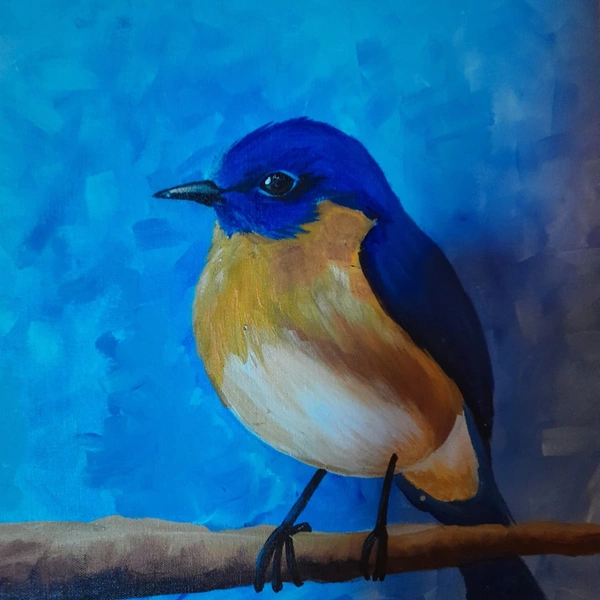 Canvas Painting ( Bird)  - 20cm×25cm , Colour full 