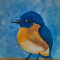 Canvas Painting ( Bird)  - 20cm×25cm , Colour full 