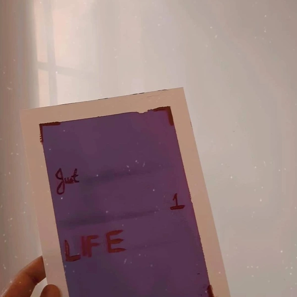 𝙿𝚘𝚜𝚝 𝚌𝚊𝚛𝚍 (𝕛𝕦𝕤𝕥 1 𝕝𝕚𝕗𝕖 ) 𝚚𝚞𝚘𝚝𝚎𝚜  - 𝚙𝚞𝚛𝚙𝚕𝚎 , A5