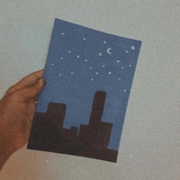 𝙿𝚘𝚜𝚝 𝚌𝚊𝚛𝚍 (𝕟𝕚𝕘𝕙𝕥 𝕤𝕜𝕪)  - 𝚋𝚕𝚞𝚎,𝚋𝚕𝚊𝚌𝚔,𝚠𝚑𝚒𝚝𝚎 , A5