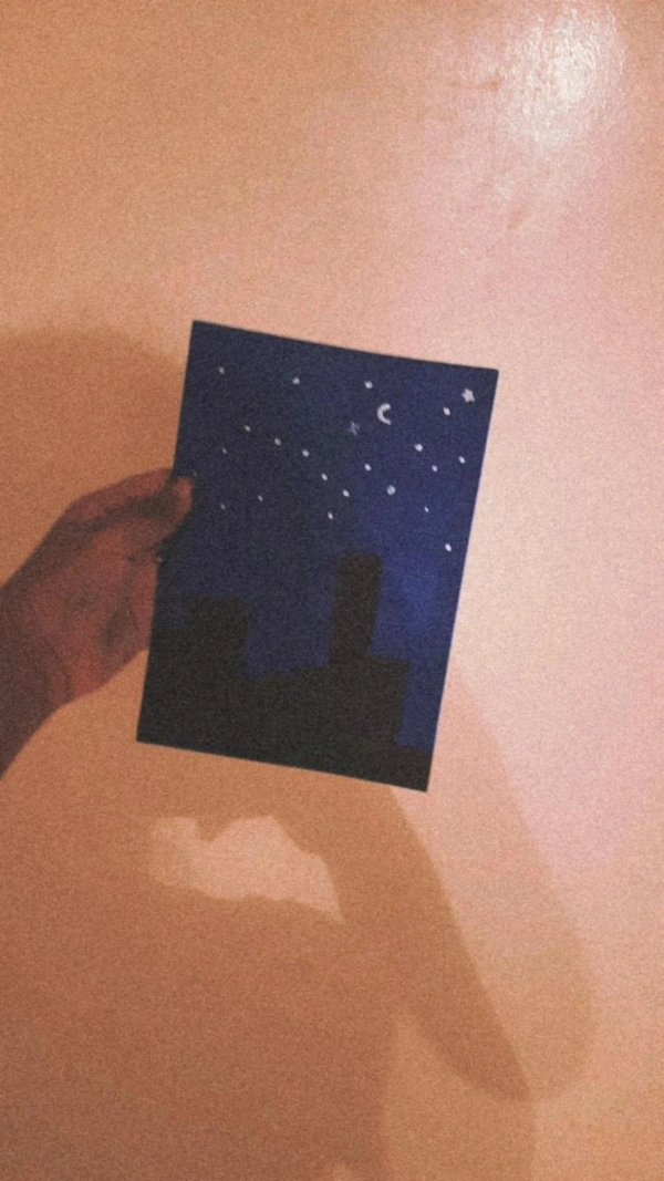 𝙿𝚘𝚜𝚝 𝚌𝚊𝚛𝚍 (𝕟𝕚𝕘𝕙𝕥 𝕤𝕜𝕪)  - 𝚋𝚕𝚞𝚎,𝚋𝚕𝚊𝚌𝚔,𝚠𝚑𝚒𝚝𝚎 , A5