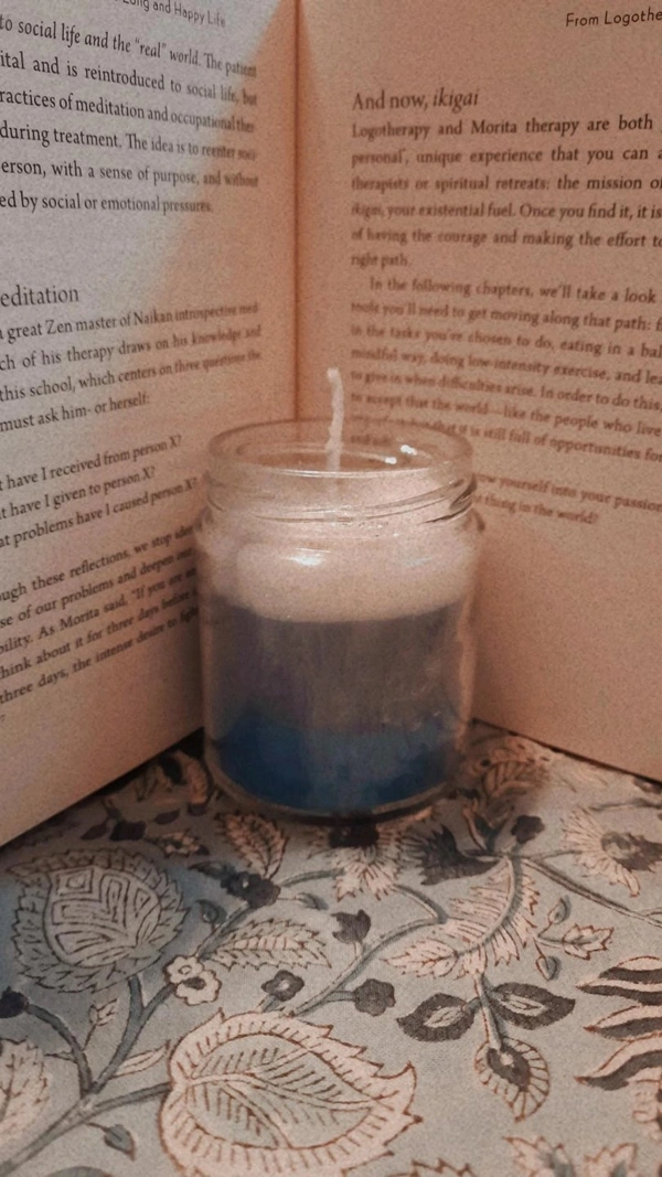 Candels - 3 layer  - Blue, Purple, white 