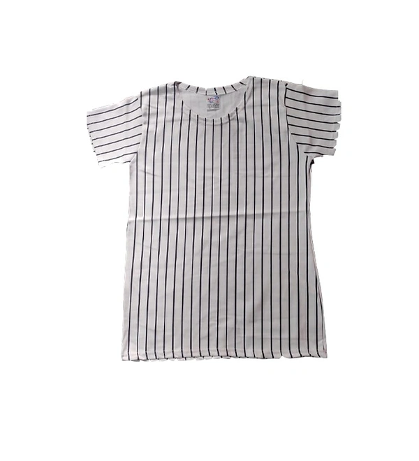 LADDIES T SHIRT XL - BLACK AND WHITE