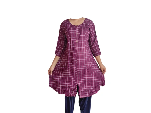 LADDIES TOP - XL, MEROON