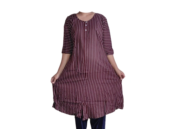 LADDIES TOP - XXL, BROWN
