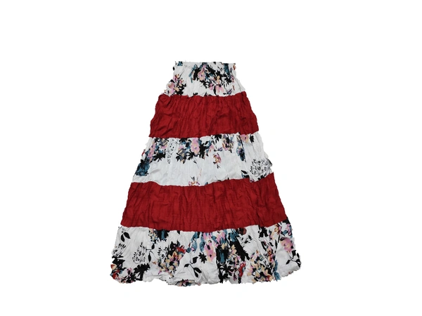 LADDIES LONG SKIRT - XXL, MULTI COLORED - XXL