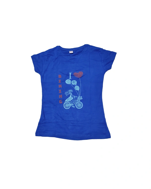 LADDIES T-SHIRT - XL, BLUE
