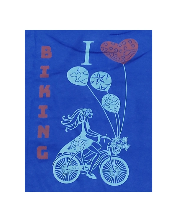 LADDIES T-SHIRT - XL, BLUE