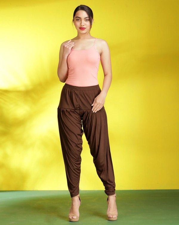 LADDIES PATIYALA - XL, BROWN