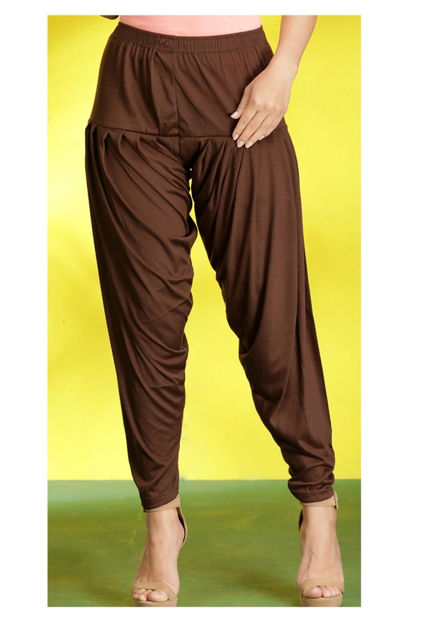 LADDIES PATIYALA - XL, BROWN