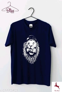 BlisS Mode Men Round Neck T shirt - mehroon, s