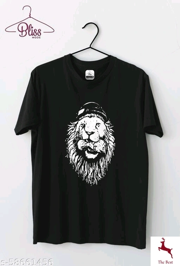 BlisS Mode Men Round Neck T shirt - blue, xl