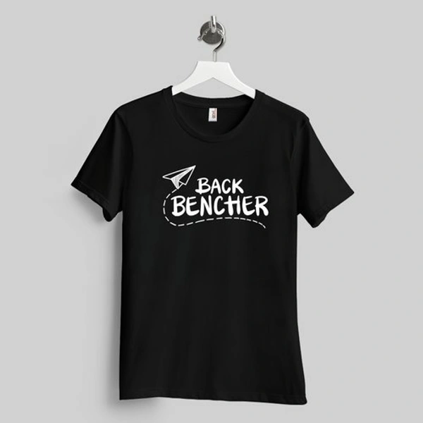 Zakapedia Back Bencher Round Neck T Shirt - Black, S
