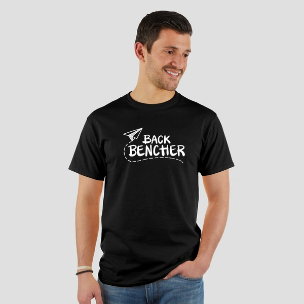 Zakapedia Back Bencher Round Neck T Shirt - Black, XXL