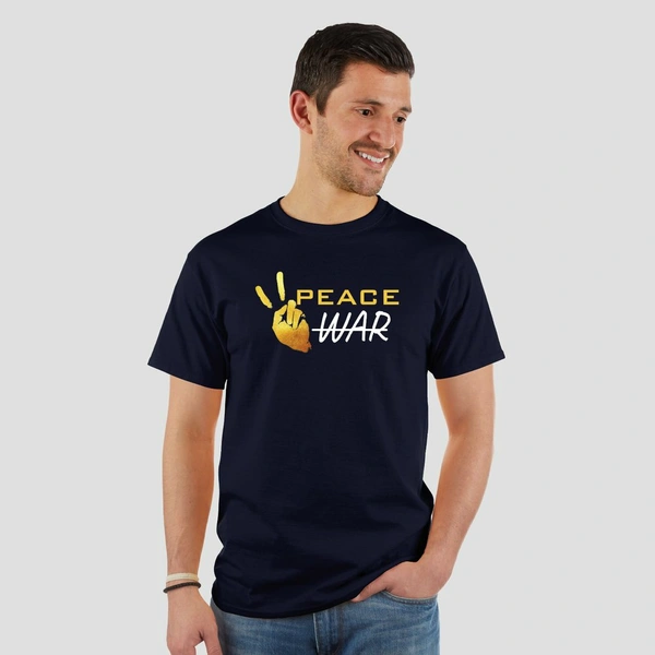 Zakapedia Peace Stop War - Round Neck TShirt - XL