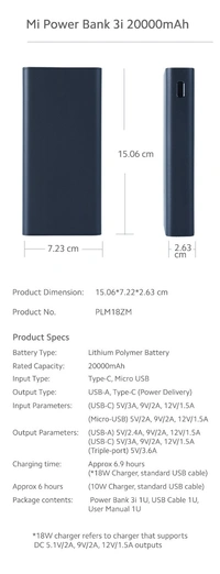 XIAOMI  MI POWER BANK 2000MAH - 6 MONTHS CARE WARRANTY