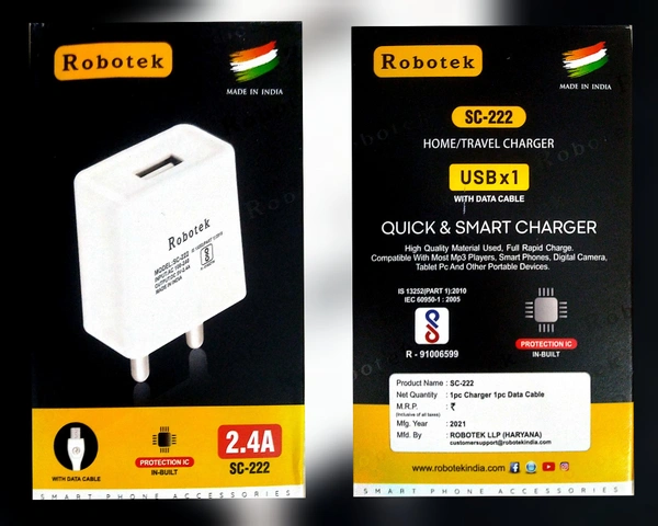 ROBOTEK CHARGER - 3 MONTHS WARRANTY