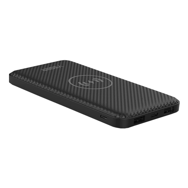 VEGER 10000MAH WIRELESS POWER BANK  - black, 3 MONTHS MOBICARE WARRANTY
