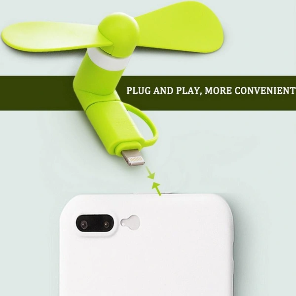 smars Mini Electric USB OTG Fan, Cooler for iPhone - ORANGE 