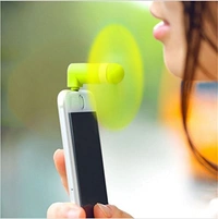 smars Mini Electric USB OTG Fan, Cooler for iPhone - BLACK 