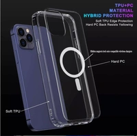 APPLE  Transparent Clear Shockproof Phone Case For IPhone 12&13series MagSafe Protective Cover - IPHONE 13 PRO, CLEAR 