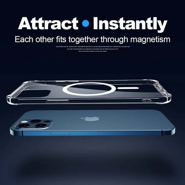 APPLE  Transparent Clear Shockproof Phone Case For IPhone 12&13series MagSafe Protective Cover - IPHONE 13 PRO, CLEAR 