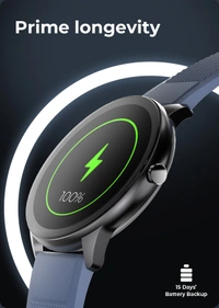 Foxin FOXIN FOXFIT PRIME SMART WATCH  - Phantom Black, 1 YEAR MOBICARE WARRANTY