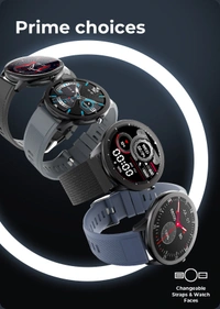 Foxin FOXIN FOXFIT PRIME SMART WATCH  - Phantom Black, 1 YEAR MOBICARE WARRANTY