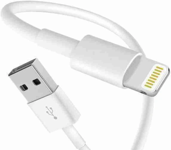 USB Fast Charging Cable Compatible with All iPhone Devices (White) - White