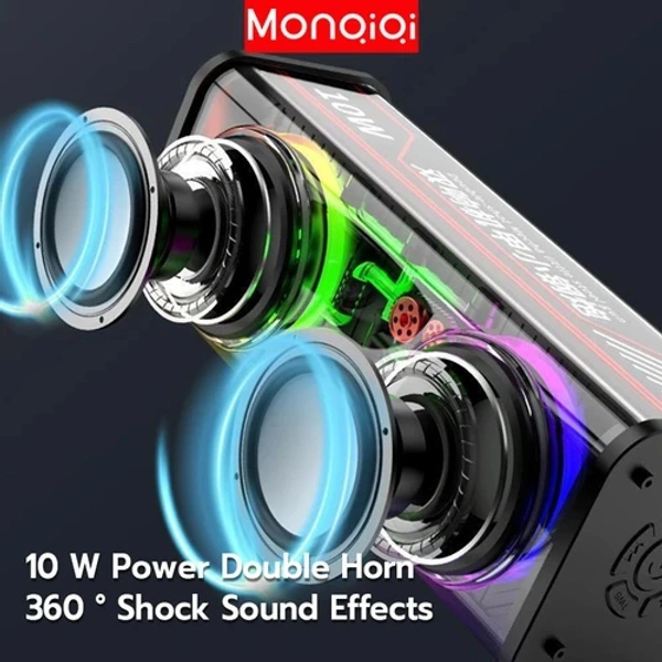 A88 Speaker Bluetooth 5.3 10w Rgb Light - White