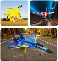 Su-27 RC Airplane,2.4GHz 2 Channel Remote Control Plane with Gyro Night Lights and 2 Batteries, Easy to Fly for Adults, Beginners and Kids