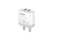Salpido  FAST WALL ,2.4A DUAL USB CHARGER | GD-WC11 - White, 1 Years