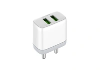 Salpido  FAST WALL ,2.4A DUAL USB CHARGER | GD-WC11 - White, 1 Years