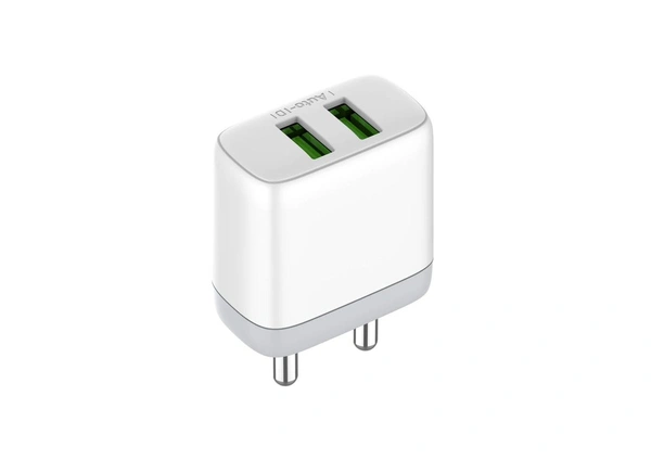 Salpido  FAST WALL ,2.4A DUAL USB CHARGER | GD-WC11 - White, 1 Years