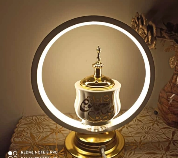 Electric Bakhoor Burner With Ring Light