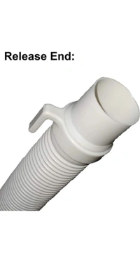 Washing Machine Outlet 3 Mtr Pipe  - White, 3 Mtr
