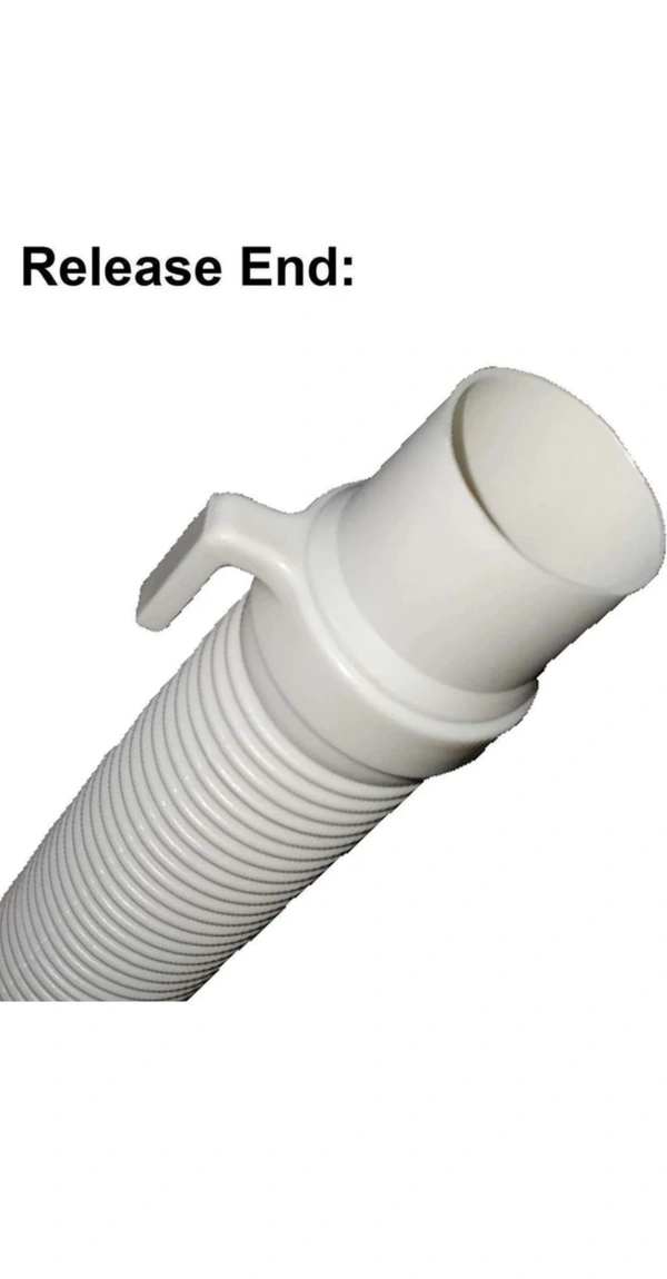 Washing Machine Outlet 3 Mtr Pipe  - White, 3 Mtr