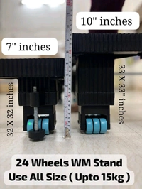 24 Wheels Washing Machine Stand Normal 12 Inch Height 
