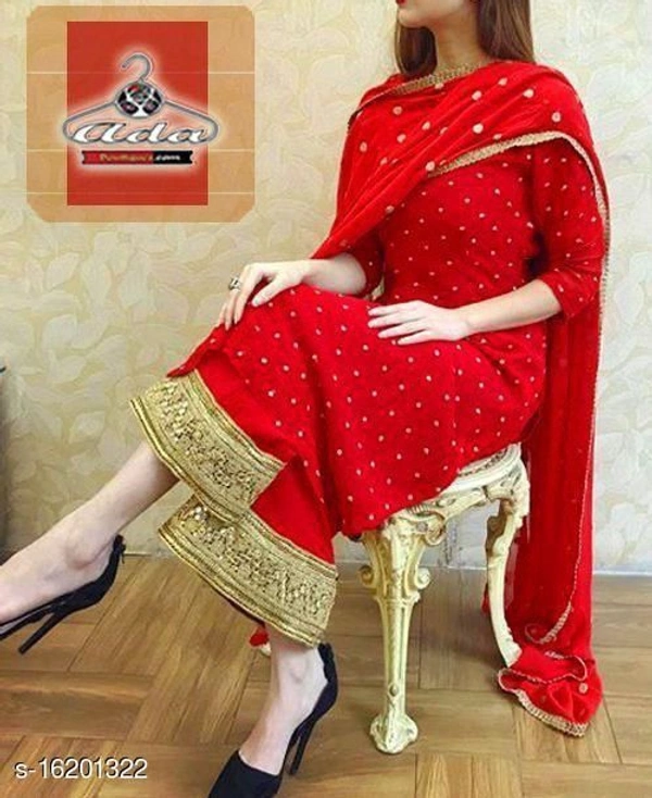 Women Rayon Straight Printed Long Kurti With Palazzos - Free Shipping, L