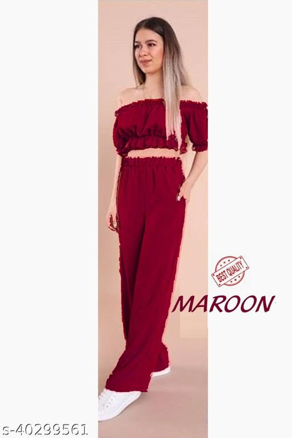 Classy Partywear Women Top & Bottom Sets - Free Shipping, M