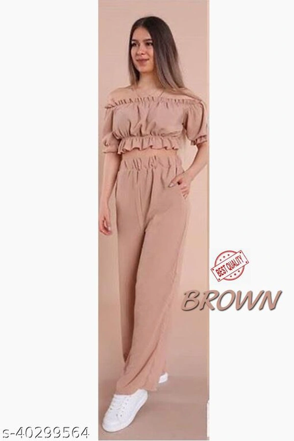 Classy Partywear Women Top & Bottom Sets - Free Shipping, M