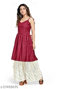 Aagam Graceful Women Kurta Sets - Free Shipping, M