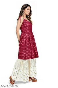 Aagam Graceful Women Kurta Sets - Free Shipping, M