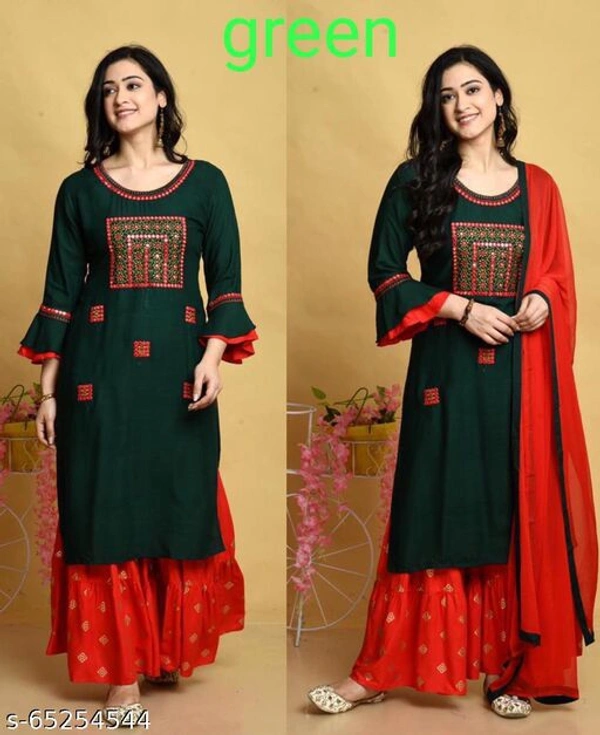 Adrika Graceful Women Dupatta Sets  - Free Shipping, XL