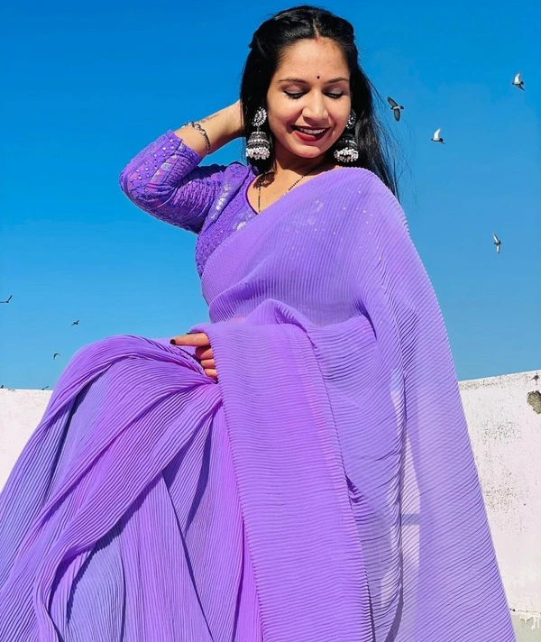 Trendy Fashionable Sarees - Free Shipping