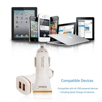 Robotek SC-116 Fast & Secure 3.4 Fast Car Charger - White